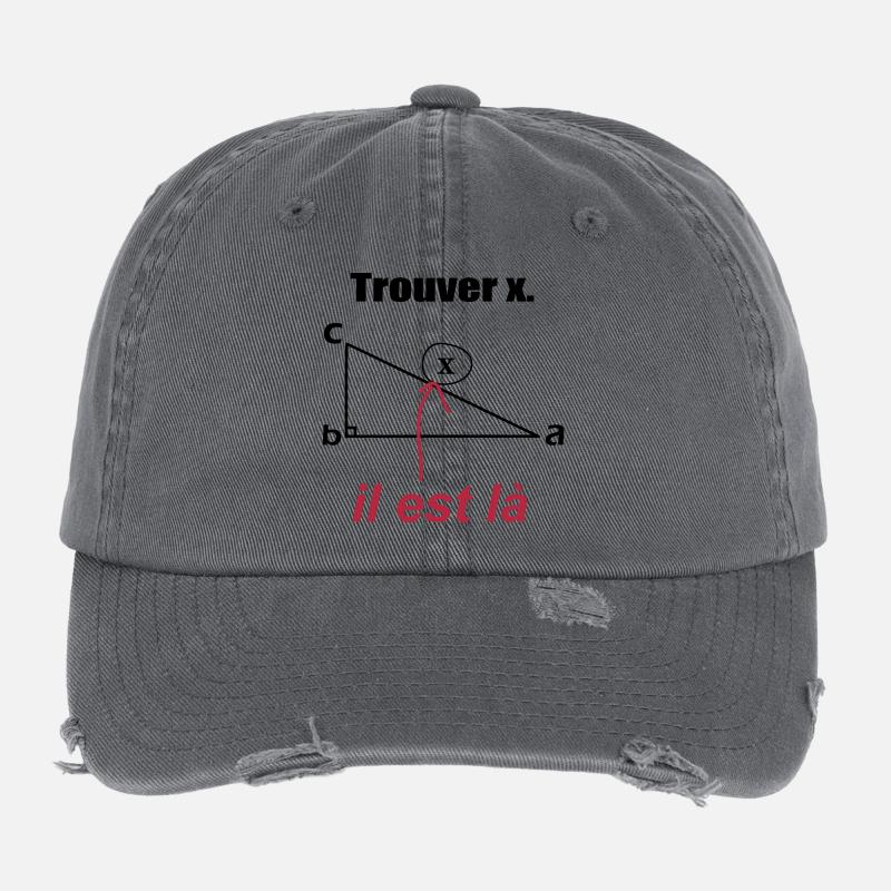 x est ici Casquette vintage effet usé Flexfit