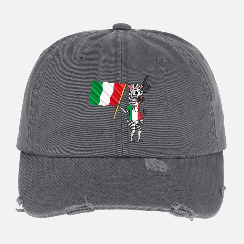 Italiener Zebra Flexfit Vintage Destroyed Cap