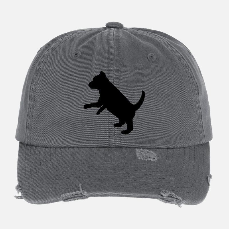 Ludique chiot Casquette vintage effet usé Flexfit
