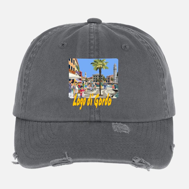 Lac de garde Casquette vintage effet usé Flexfit