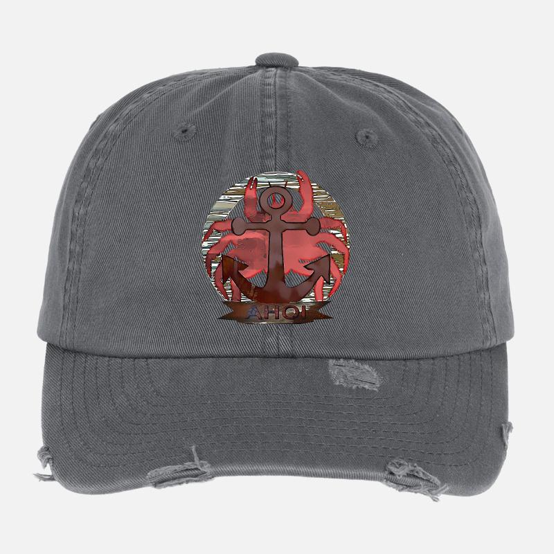 Maritime Crab Flexfit Vintage Destroyed Cap