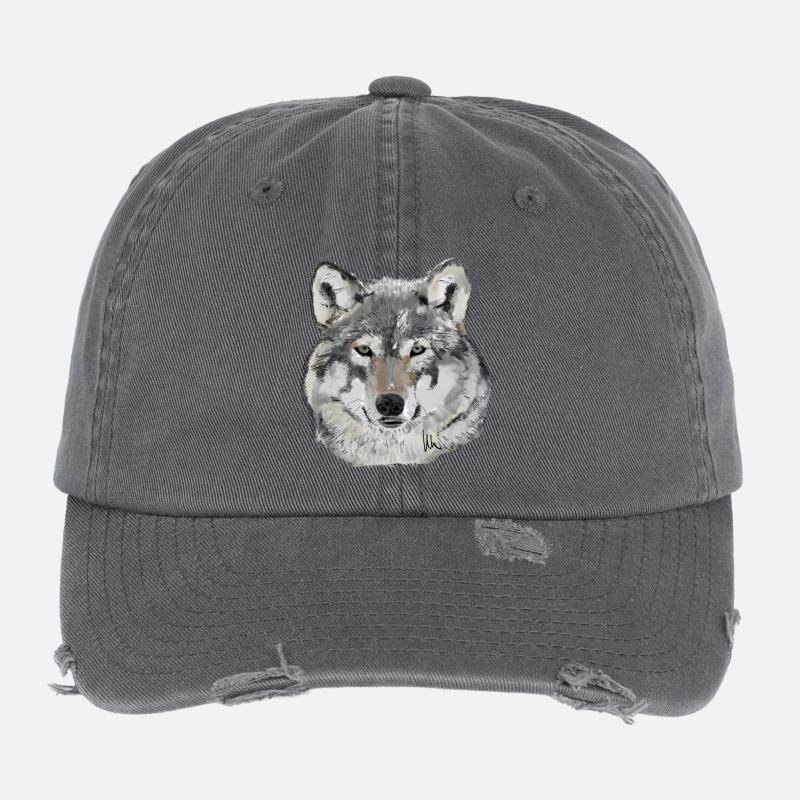 Loup Casquette vintage effet usé Flexfit