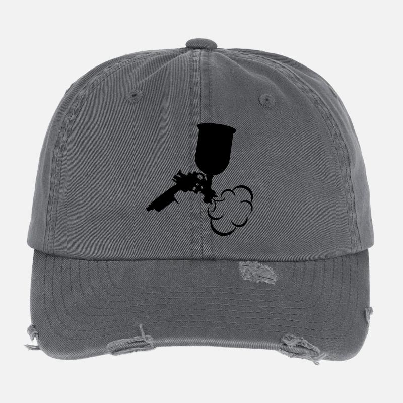Spraying insulation Flexfit Vintage Destroyed Cap