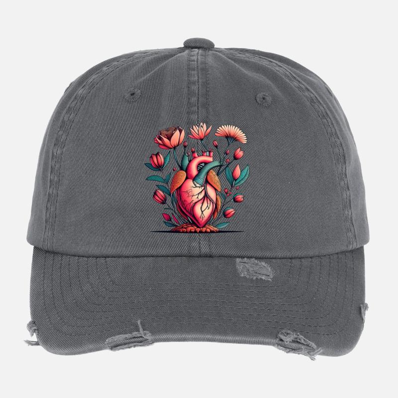 Blumenherz Anatomie Burst Flexfit Vintage Destroyed Cap