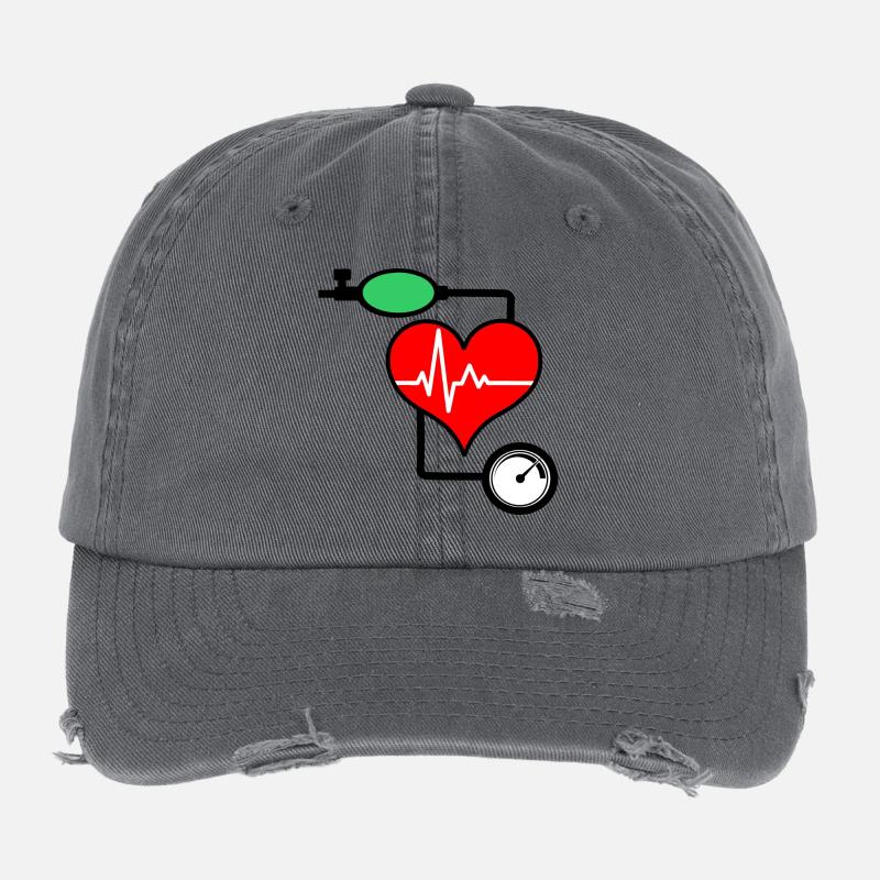Blutdruckmessgerät Flexfit Vintage Destroyed Cap