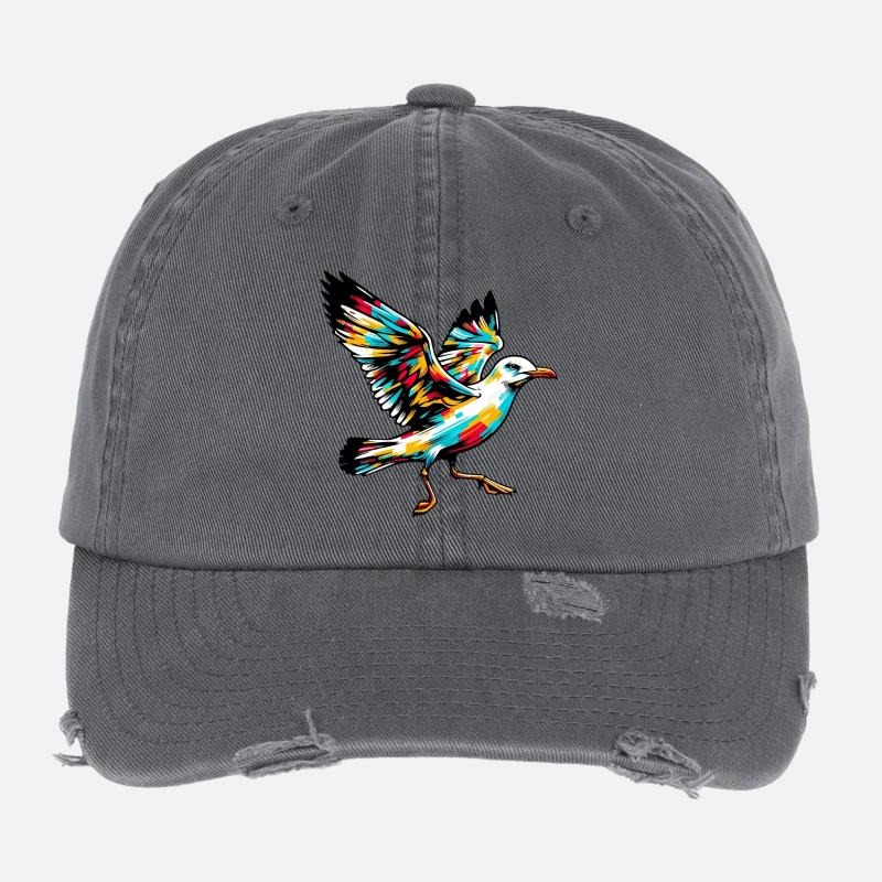 Möwe Flexfit Vintage Destroyed Cap