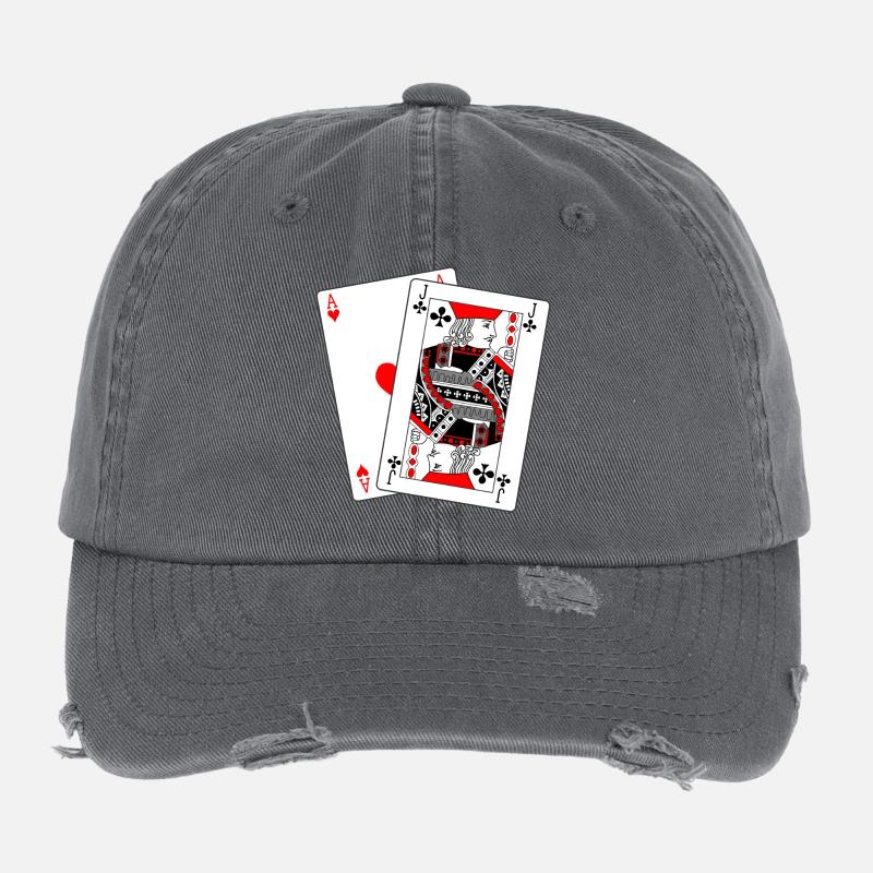 Blackjack Flexfit Vintage Destroyed Cap