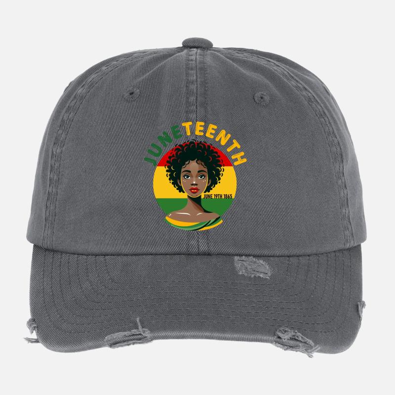 Juneteenth Flexfit Vintage Destroyed Cap