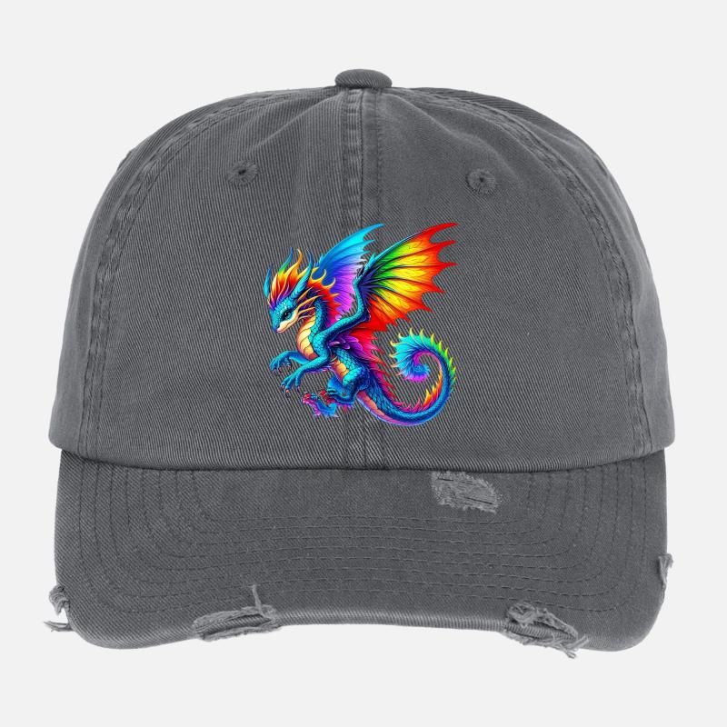 Drache Flexfit Vintage Destroyed Cap