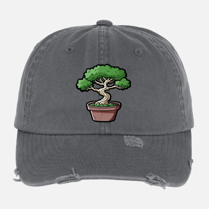 Comic Bonsai Baum Flexfit Vintage Destroyed Cap