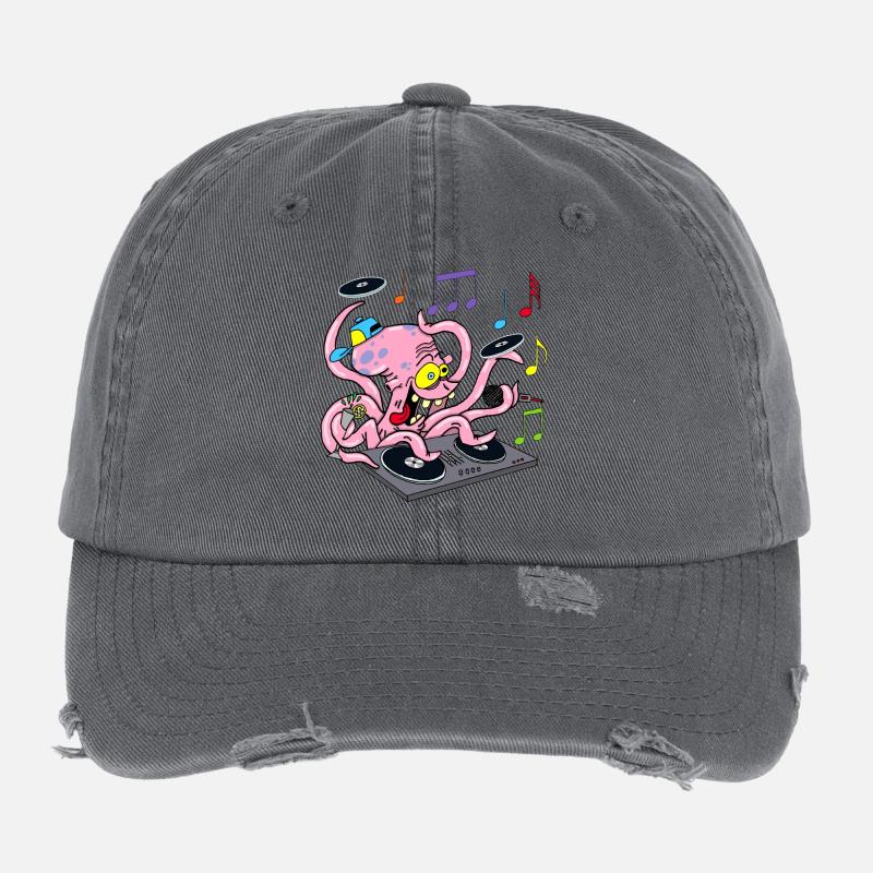 Deejay Oktopus Flexfit Vintage Destroyed Cap