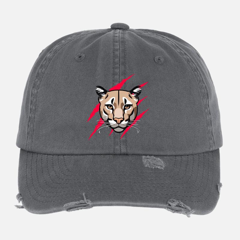 my cougar Flexfit Vintage Destroyed Cap