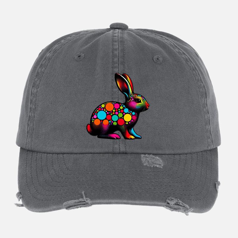 Rabbit Flexfit Vintage Destroyed Cap