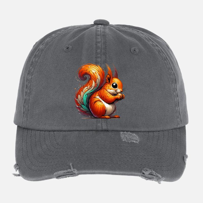 Squirrel Flexfit Vintage Destroyed Cap