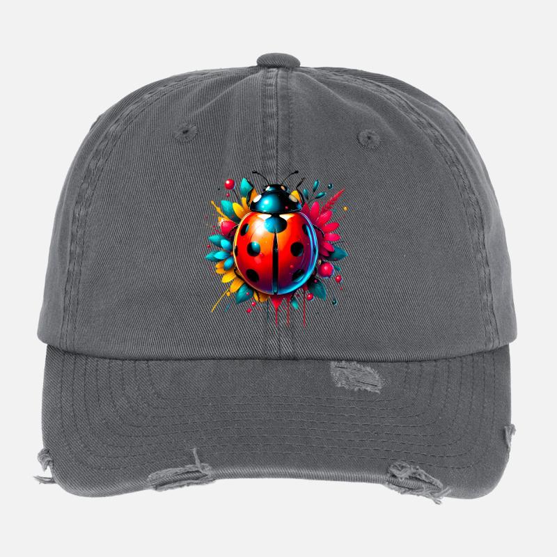 Coccinelle Casquette vintage effet usé Flexfit
