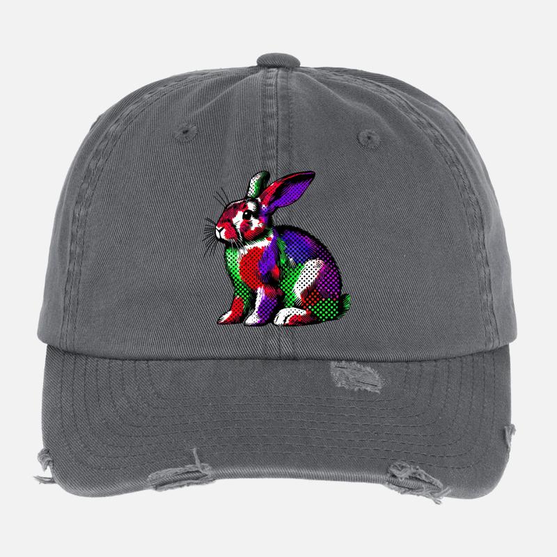 Lapin Casquette vintage effet usé Flexfit