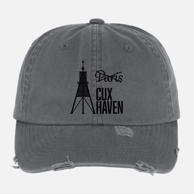 Lieber Cuxhaven als Paris Flexfit Vintage Destroyed Cap