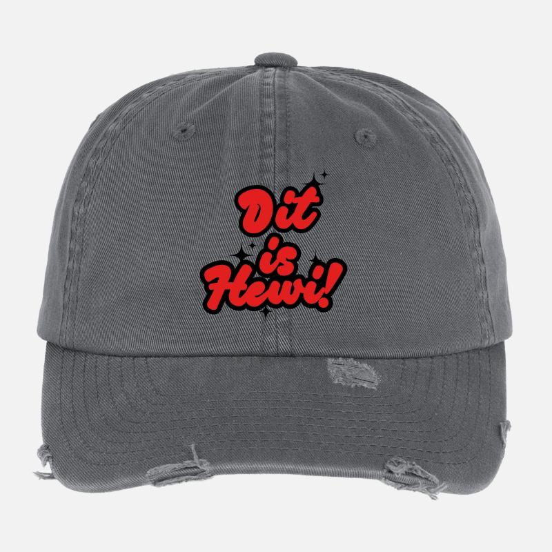 Dit Is Hewi – Lustiges Berliner Sprüche Design Flexfit Vintage Destroyed Cap