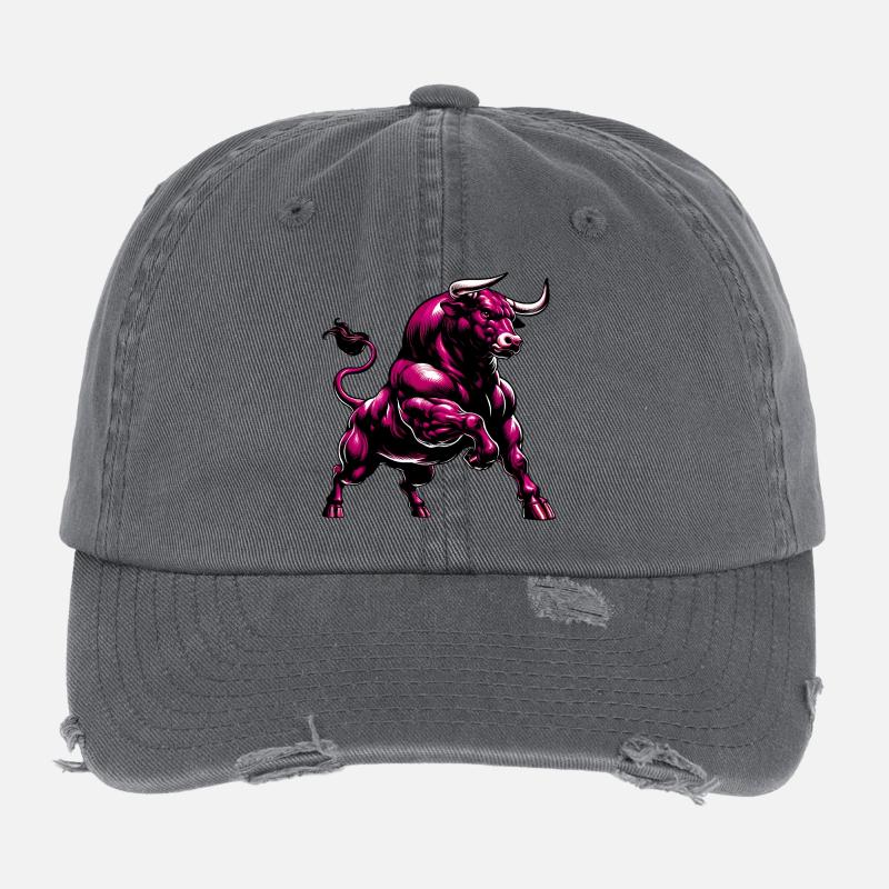 Bull Flexfit Vintage Destroyed Cap