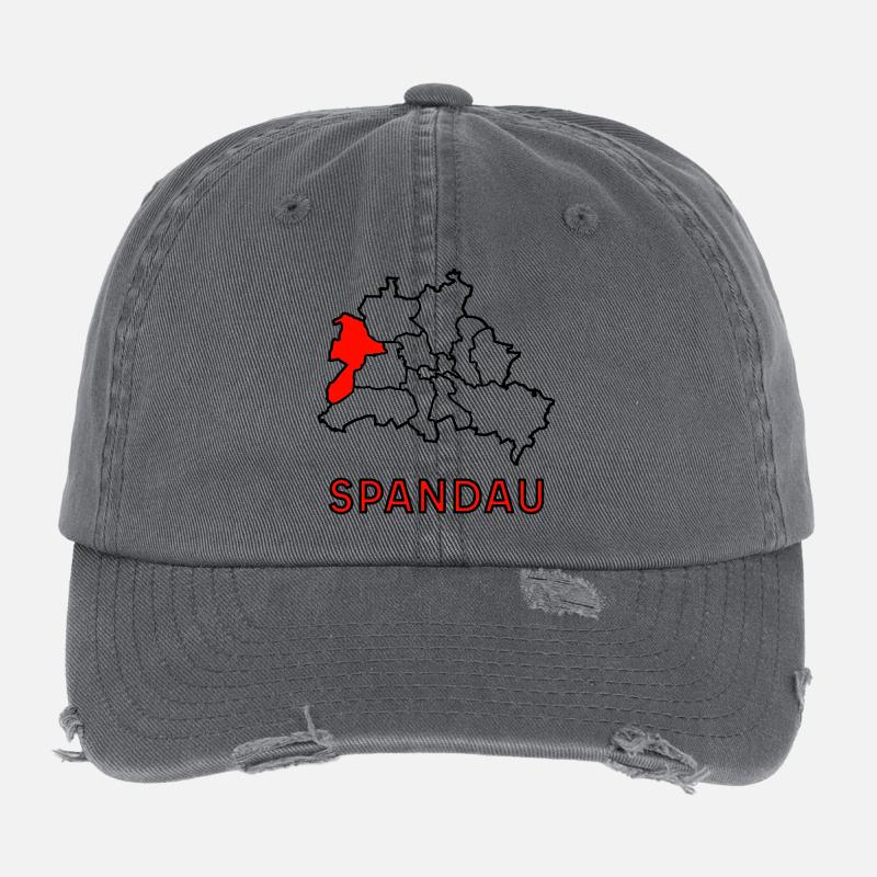 SPANDAU, un quartier de Berlin Casquette vintage effet usé Flexfit