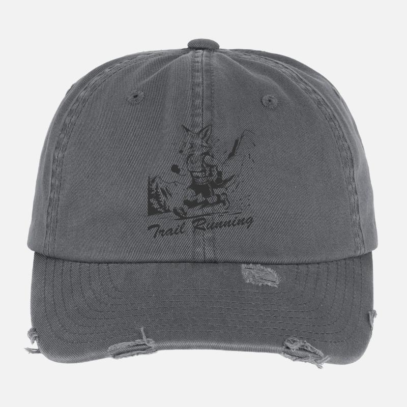 Trailrunning Flexfit Vintage Destroyed Cap