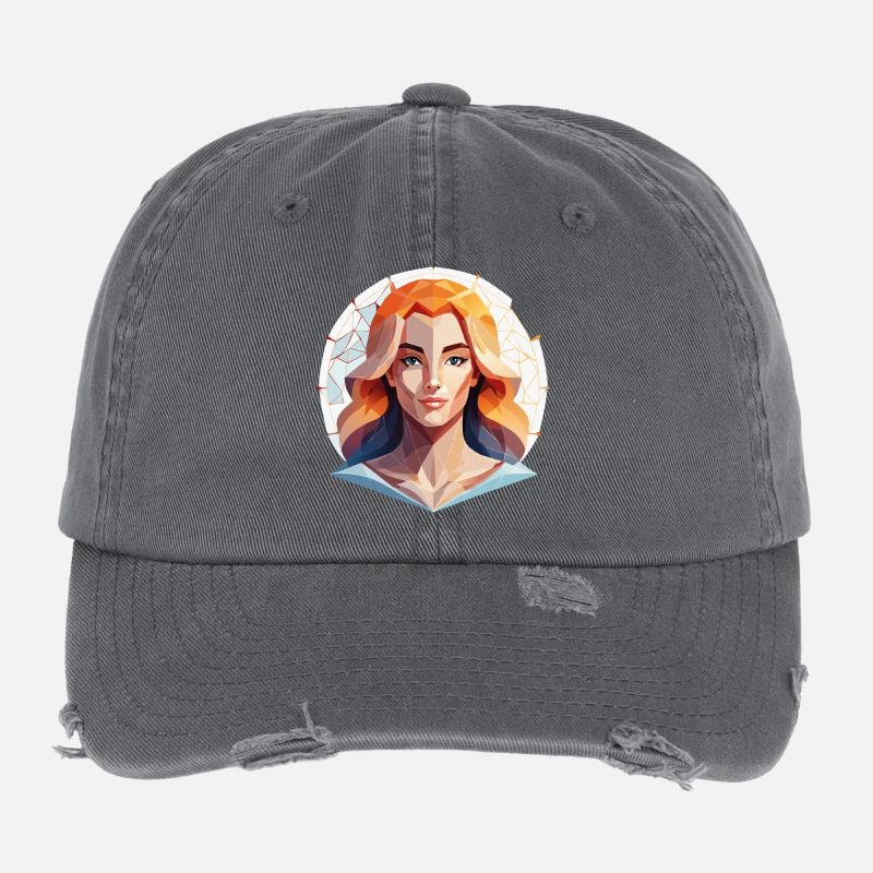 Vierge Casquette vintage effet usé Flexfit