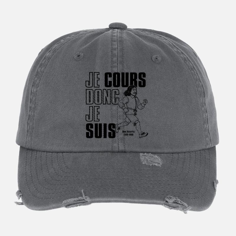 Je cours donc je suis  Casquette vintage effet usé Flexfit