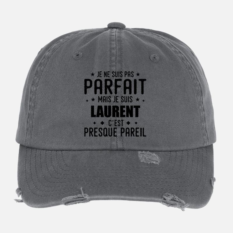 Laurent: authentisch, unvollkommen, oberflächlich, perfekt Flexfit Vintage Destroyed Cap