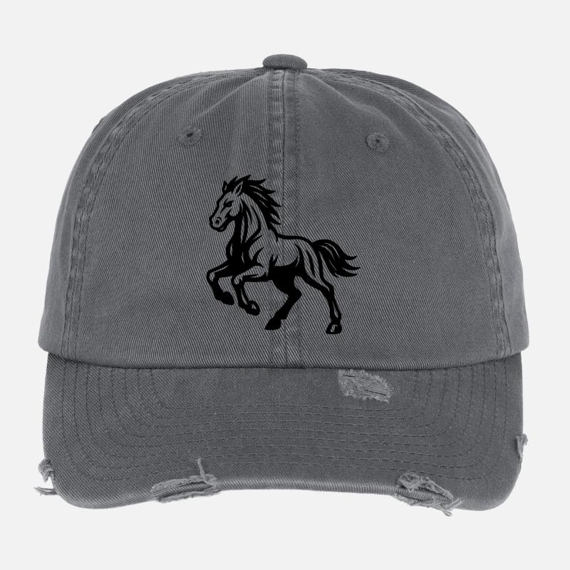 Horse Flexfit Vintage Destroyed Cap