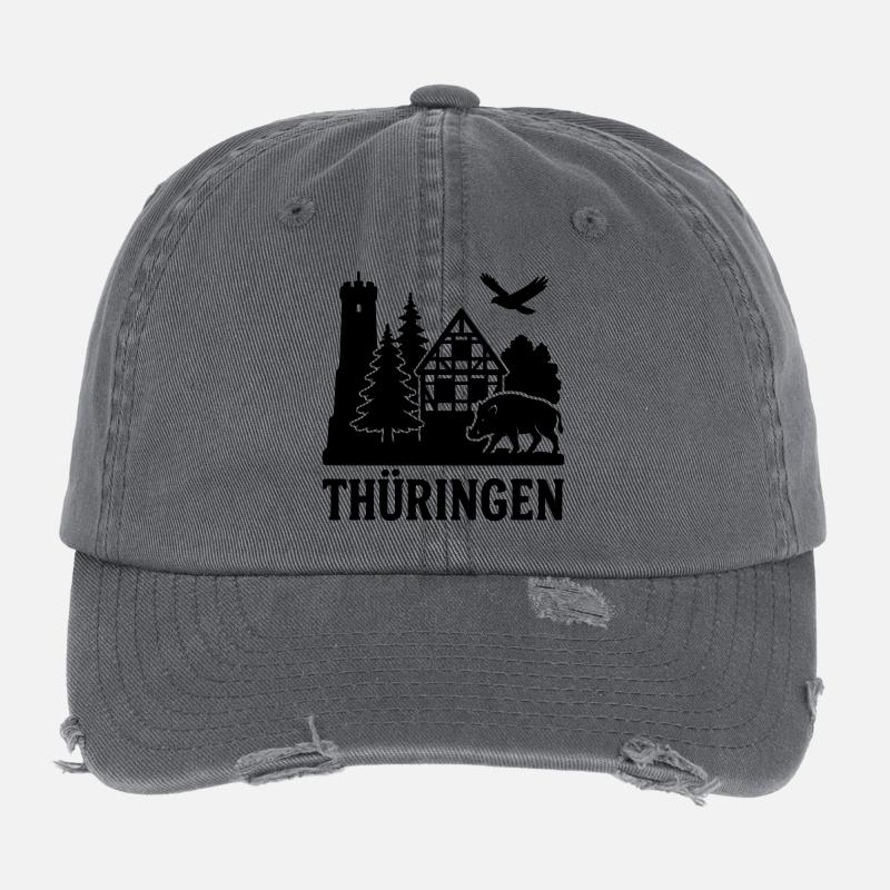 Silhouette Thuringe Casquette vintage effet usé Flexfit