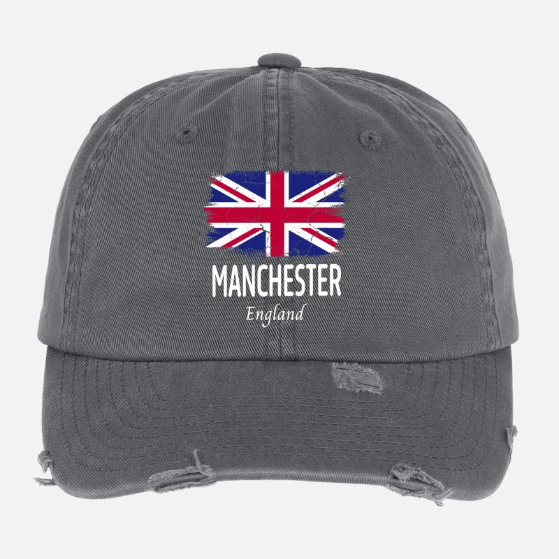 Manchester Flexfit Vintage Destroyed Cap