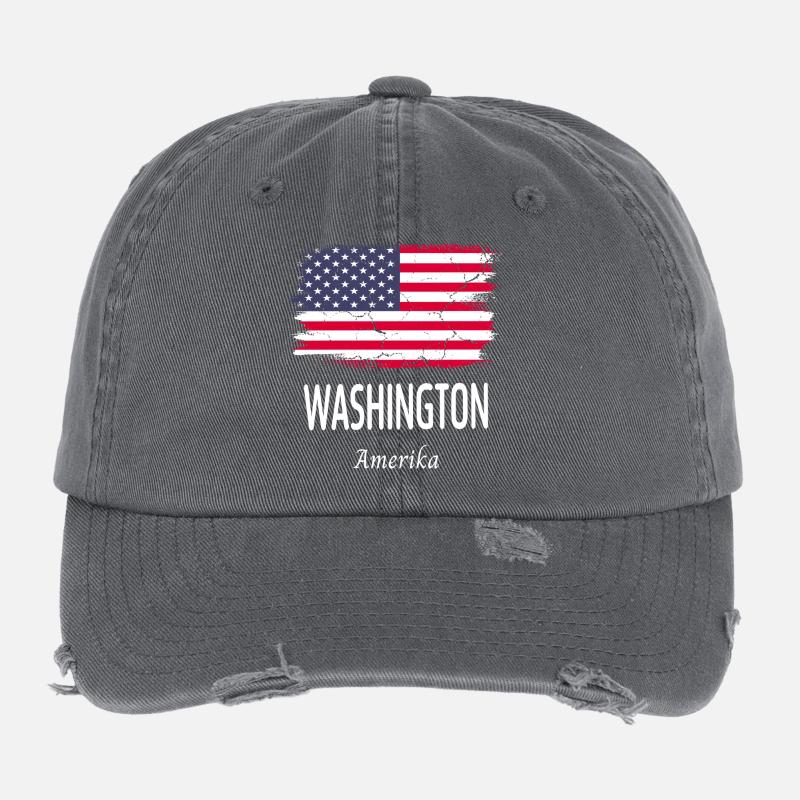 Washington Flexfit Vintage Destroyed Cap