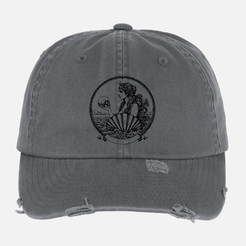 la belle et mélancolique déesse grecque Aphrodite Casquette vintage effet usé Flexfit
