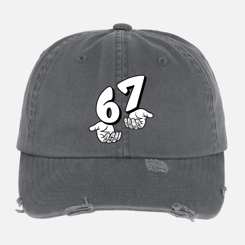 67 Six Sept Casquette vintage effet usé Flexfit