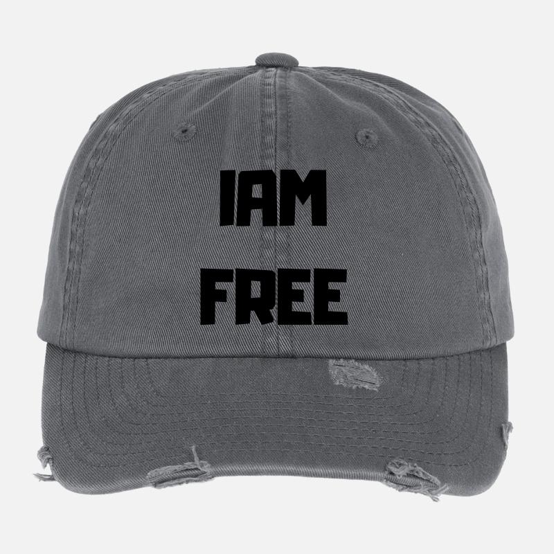 I'M FREE Flexfit Vintage Destroyed Cap