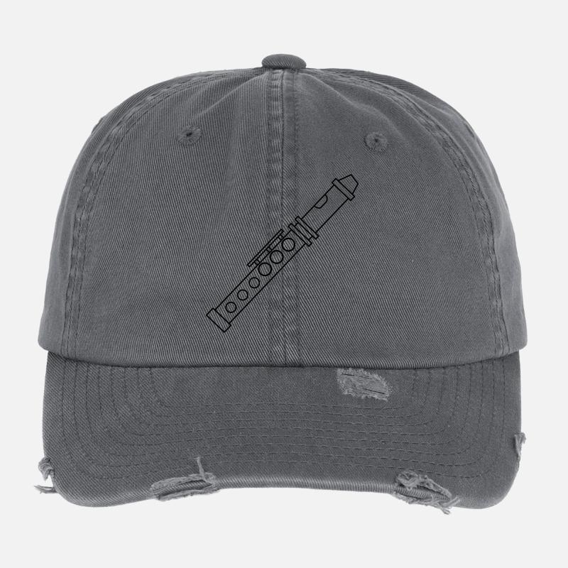 Flöte Flexfit Vintage Destroyed Cap
