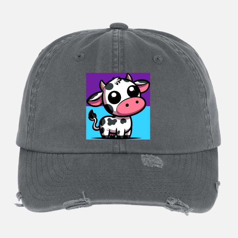 cow Flexfit Vintage Destroyed Cap