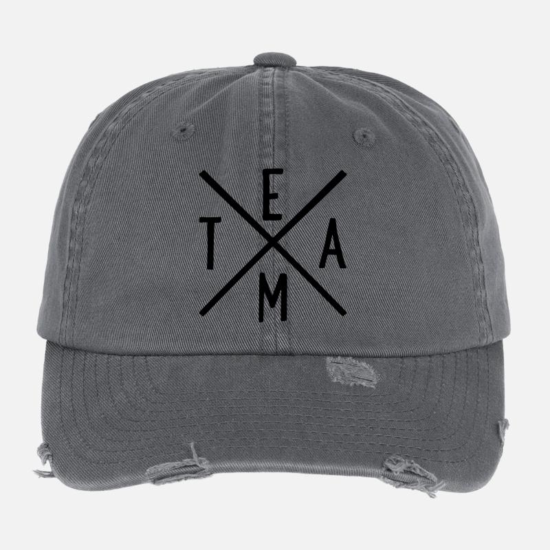 Team Flexfit Vintage Destroyed Cap