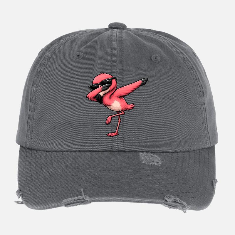 Dab Flamingo Casquette vintage effet usé Flexfit