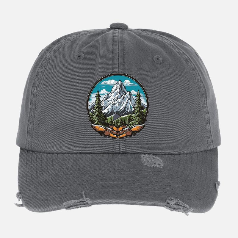 Gipfeltraum im Waldpanorama Flexfit Vintage Destroyed Cap