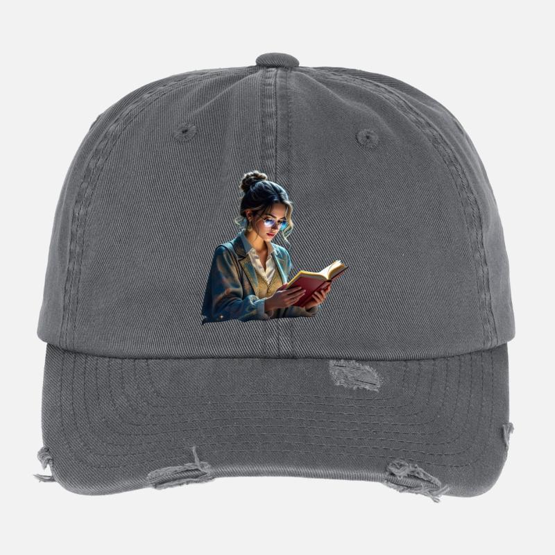 Literary Glamour Blazer Aesthetic Flexfit Vintage Destroyed Cap