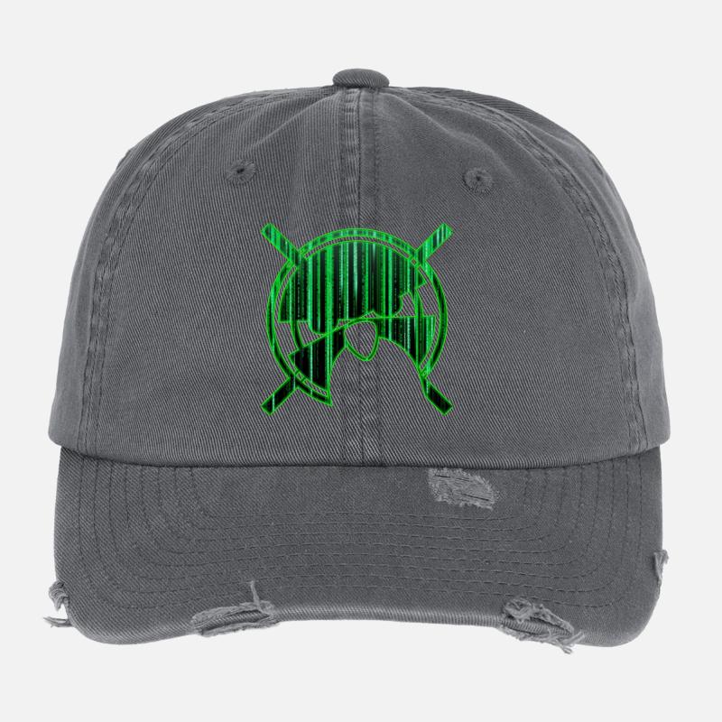 Linux-Geek Flexfit Vintage Destroyed Cap