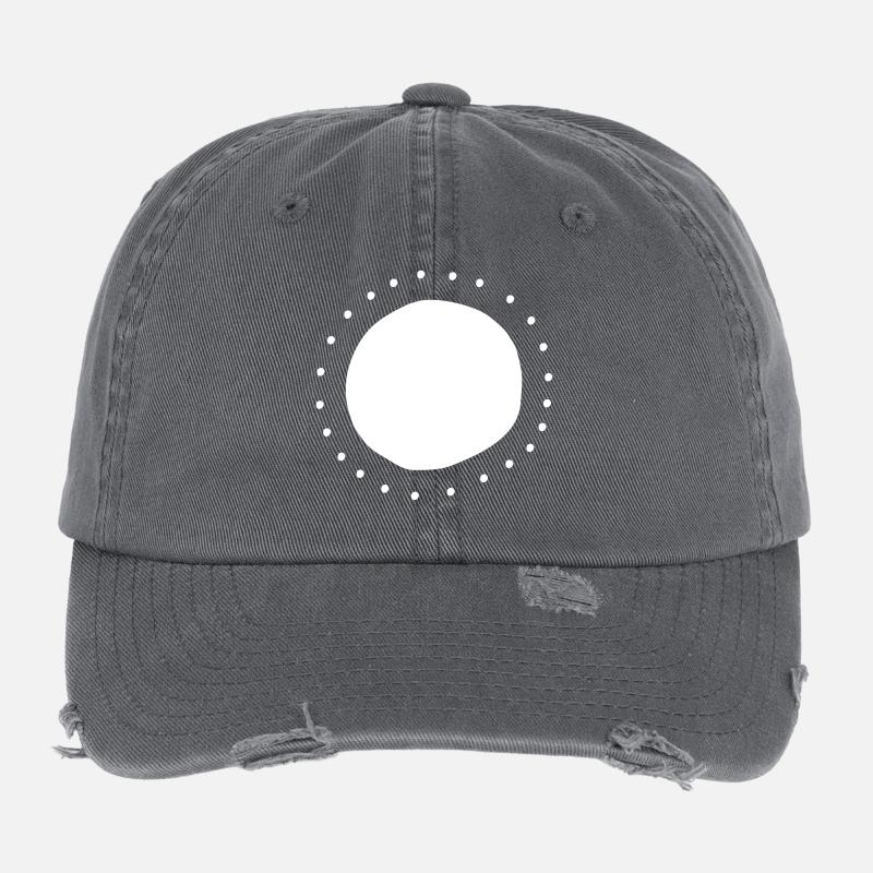 Circle points form Flexfit Vintage Destroyed Cap