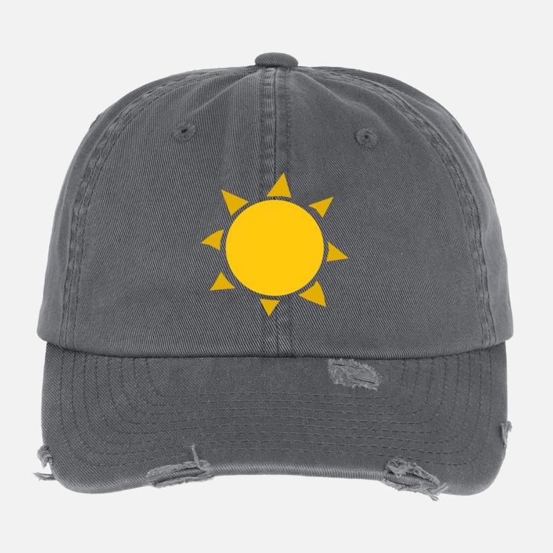 rainbow sun clouds weather rainbow sun cloud46 Flexfit Vintage Destroyed Cap