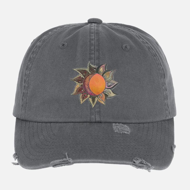 Soleil & Lune Casquette vintage effet usé Flexfit