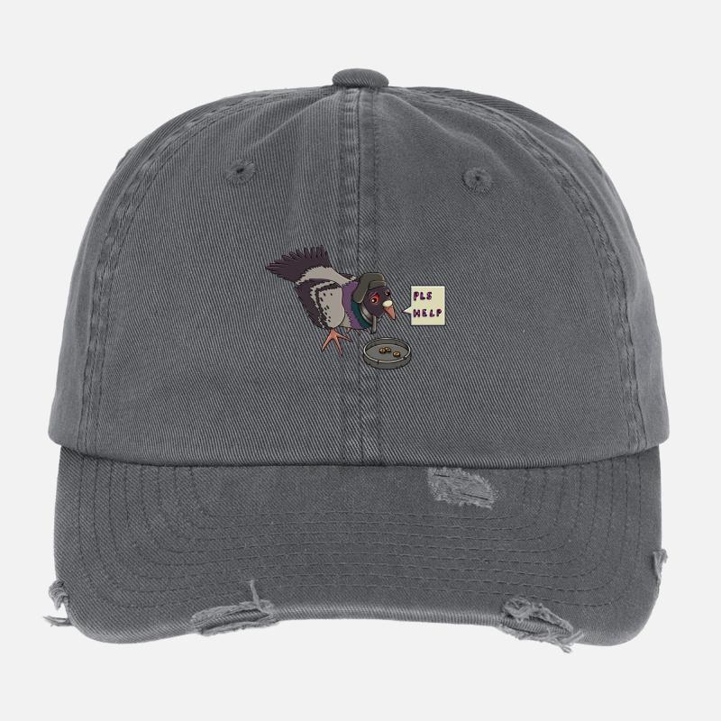Sad Pigeon Flexfit Vintage Destroyed Cap