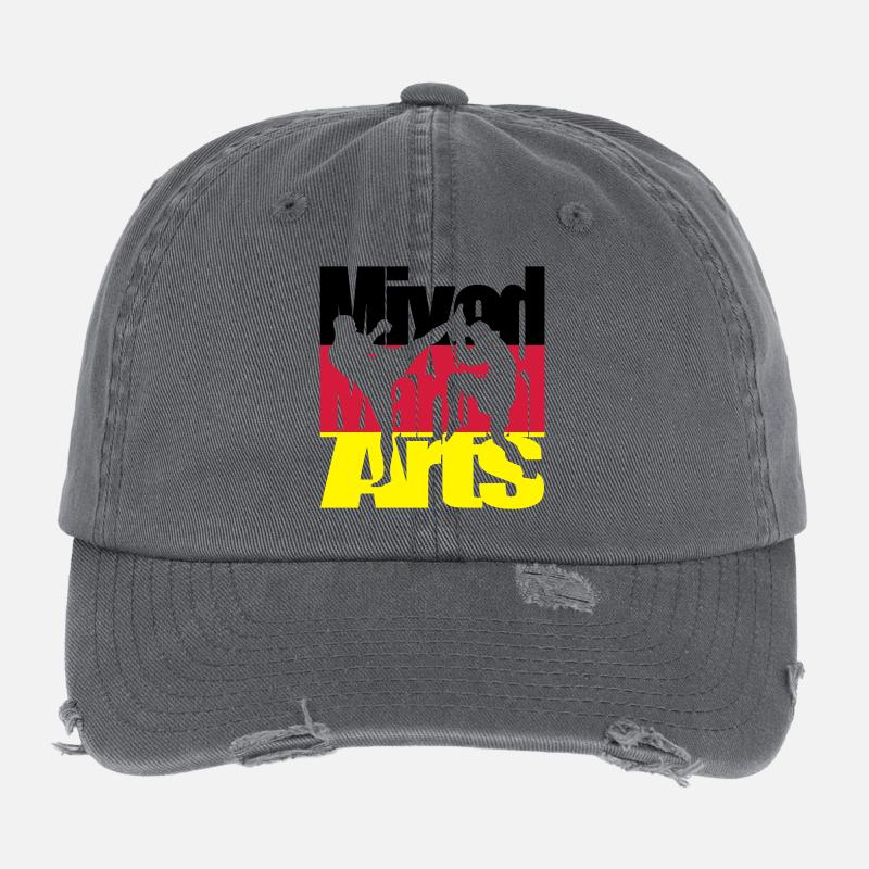 Mixed Martial Arts Deutsch Flexfit Vintage Destroyed Cap