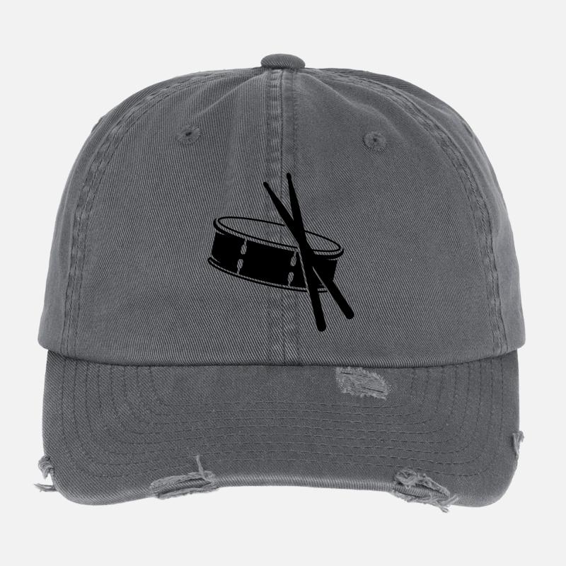 Trommel und Sticks Flexfit Vintage Destroyed Cap