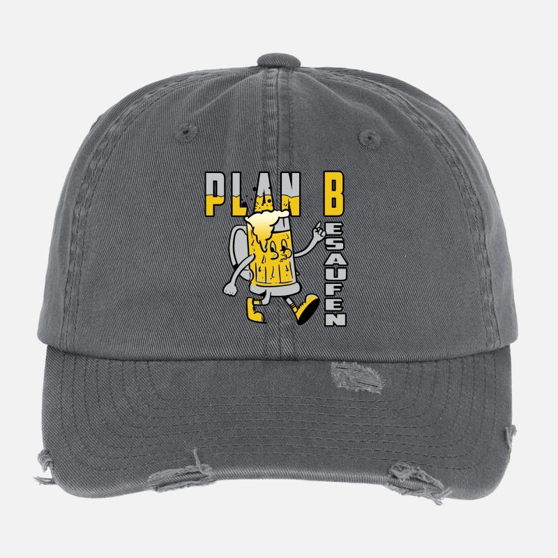 Plan B Besaufen Flexfit Vintage Destroyed Cap