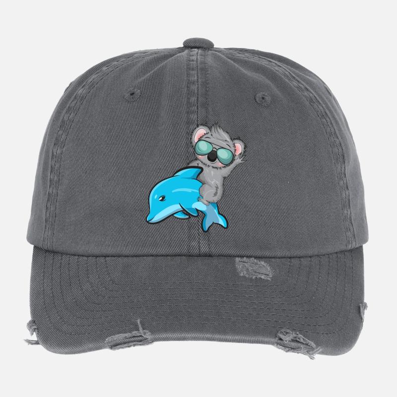 Koala et Delfin Casquette vintage effet usé Flexfit